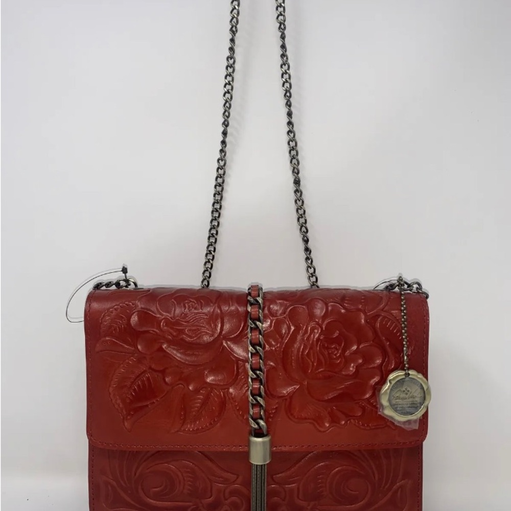 Beautiful Patricia Nash purse with chain strap and chain tassel - Picture 2 of 6